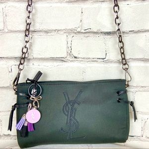 YSL Pouch cosmetic parfum bag crossbody with charm